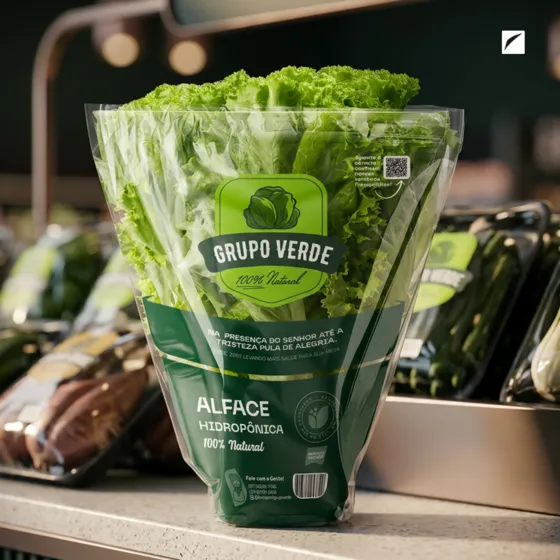 Design de embalagem Grupo Verde, hortaliças e ervas